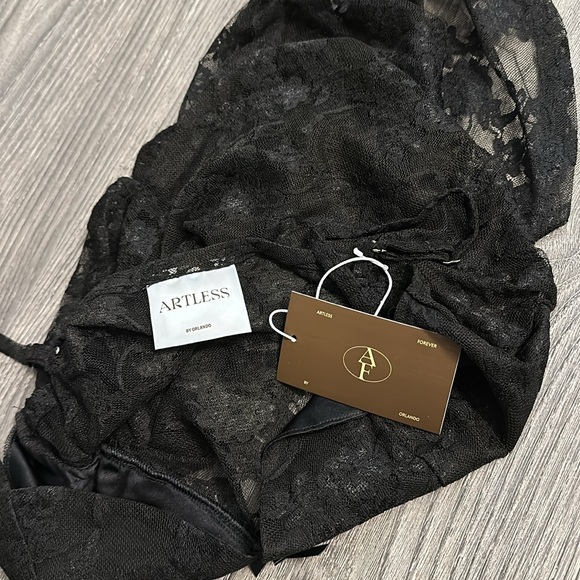 Black Lace Dress - Picture 3 of 4